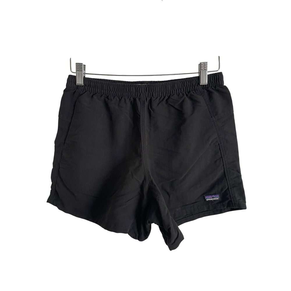 Patagonia Baggies Shorts Mens Small Black Nylon Swim Trunks Drawstring Outdoors‎